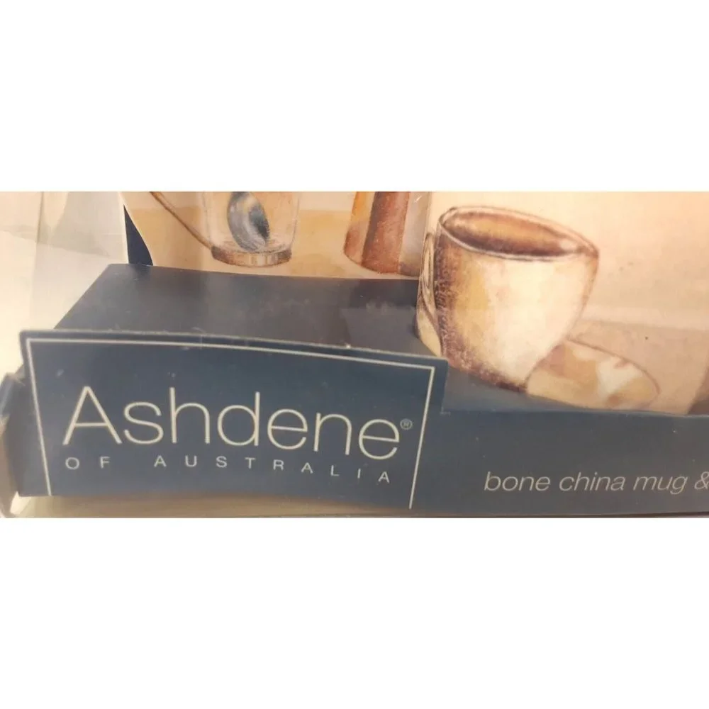 Ashdene of Australia bone china snack tray and cup.‎ Never Used.